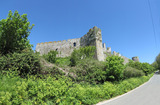 SX14423-14426 Manorbier castle from the road.jpg